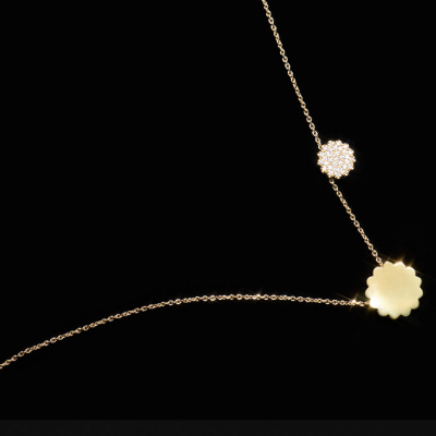 Подвеска Memphis Medium, желтое золото 18 карат, 12 мм 