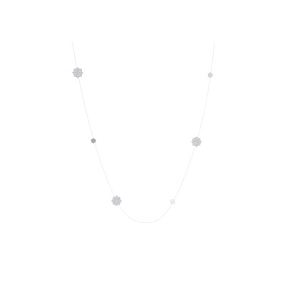 Ожерелье Kazanskiy, белое золото 18 карат, бриллианты, 80 см