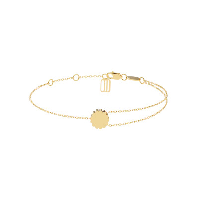 Браслет на цепочке «Мемфис», желтое золото 18 карат, 8 мм